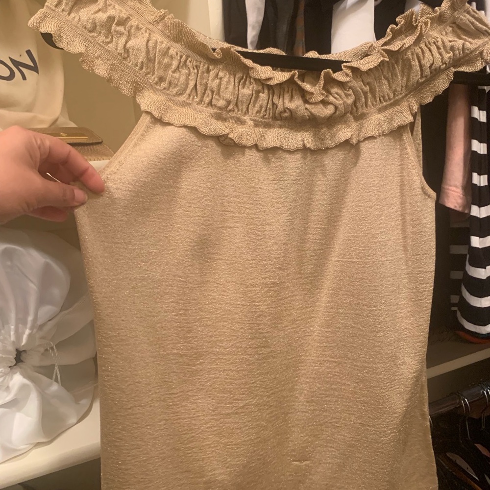 Gold glittery top